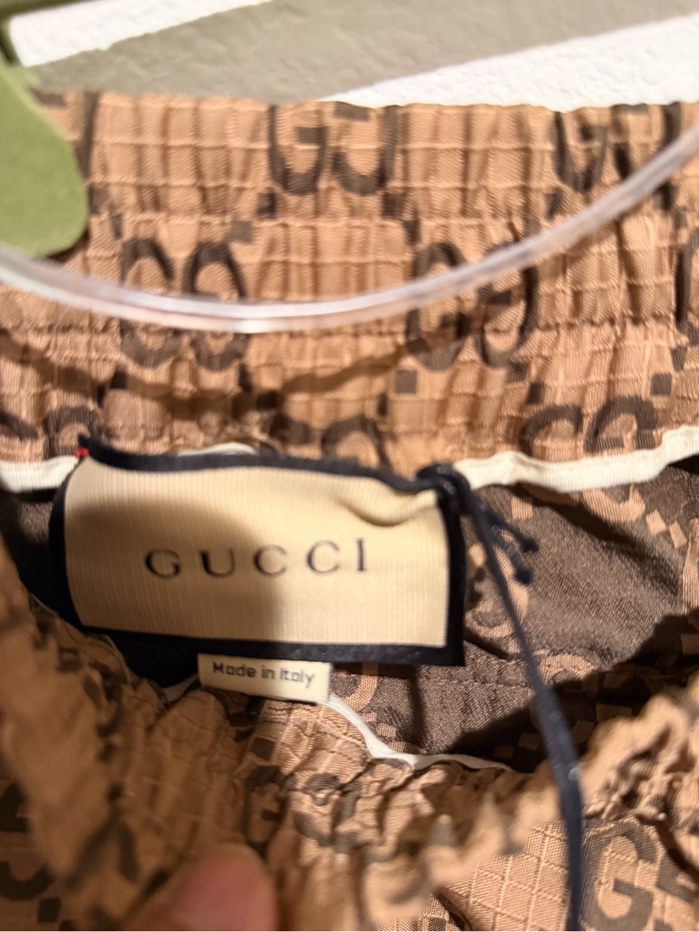 Gucci Brown GG Monogram Shorts - Picture 3 of 5